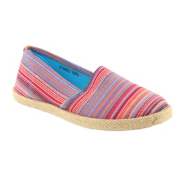 McKey 821 Espadrilles brown red blue pink 1