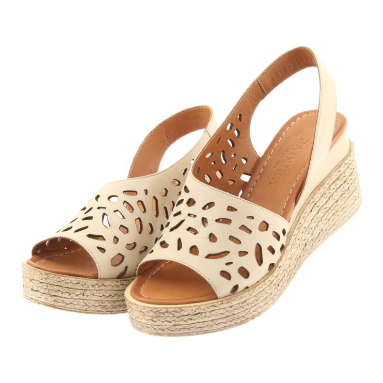 Wedge sandals Badura 4812 beige 3 Wedge sandals Badura 4812 beige 3