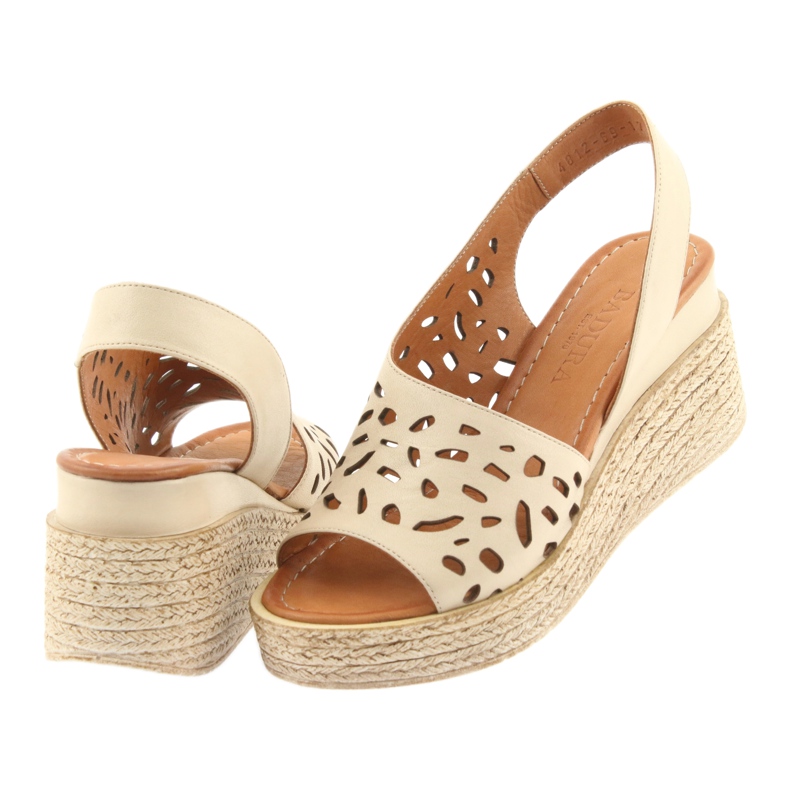 Wedge sandals Badura 4812 beige 4 Wedge sandals Badura 4812 beige 4