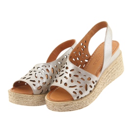 Wedge sandals Badura 4722 cappuccino beige 3