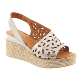Wedge sandals Badura 4722 cappuccino beige 1 Wedge sandals Badura 4722 cappuccino beige 1