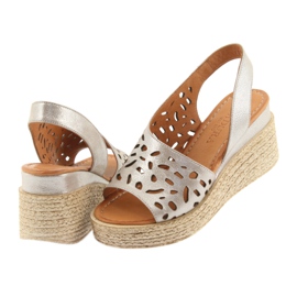 Wedge sandals Badura 4722 cappuccino beige 4