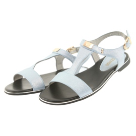 M.Daszyński Sandals blue pearl Daszyński MR1583-7 3