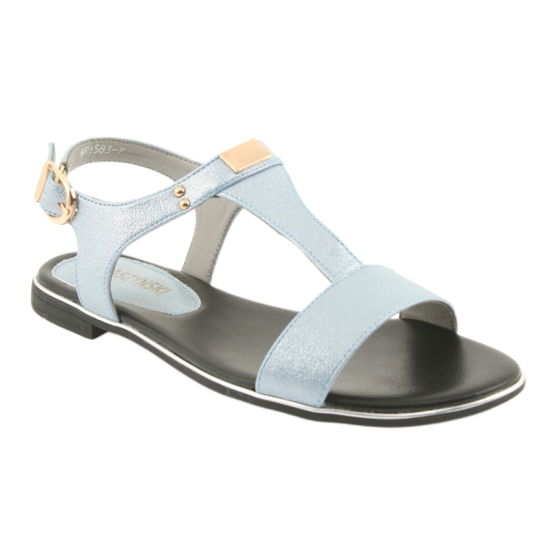 M.Daszyński Sandals blue pearl Daszyński MR1583-7 1