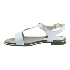 M.Daszyński Sandals blue pearl Daszyński MR1583-7 2