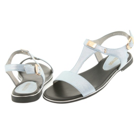 M.Daszyński Sandals blue pearl Daszyński MR1583-7 4