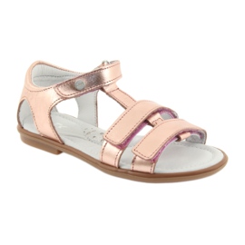 Girls' sandals rose gold Bartek 56016 yellow pink 2