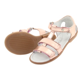 Girls' sandals rose gold Bartek 56016 yellow pink 5