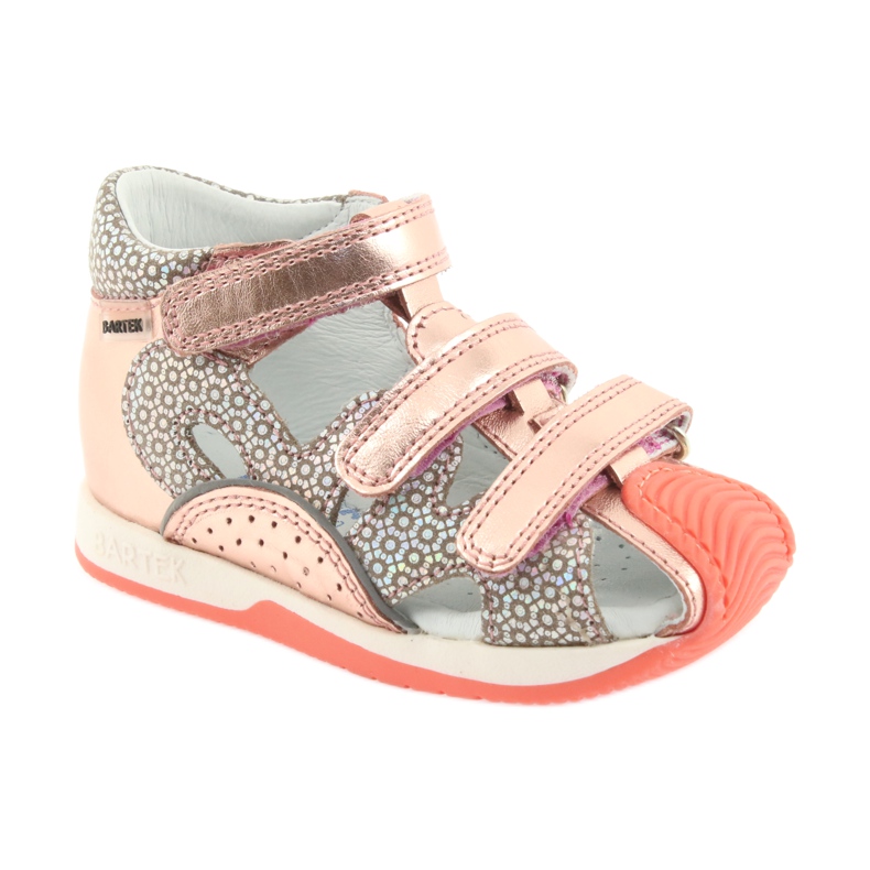 Bartek 81021 sandals rose gold orange grey yellow pink 1