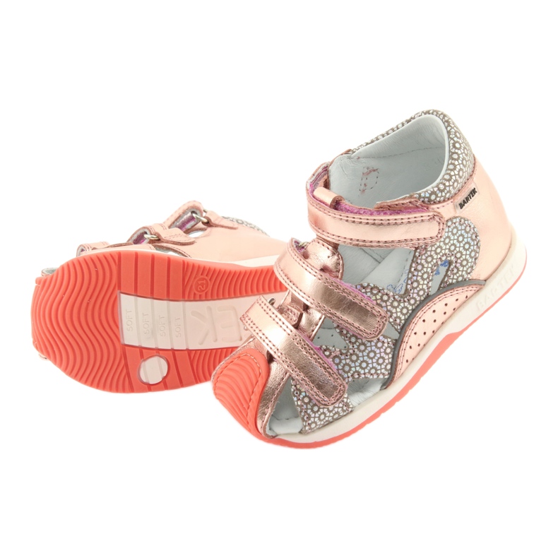 Bartek 81021 sandals rose gold orange grey yellow pink 5