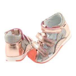 Bartek 81021 sandals rose gold orange grey yellow pink 4