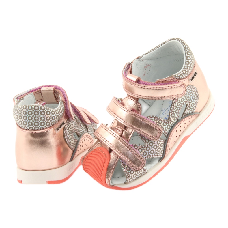 Bartek 81021 sandals rose gold orange grey yellow pink 4