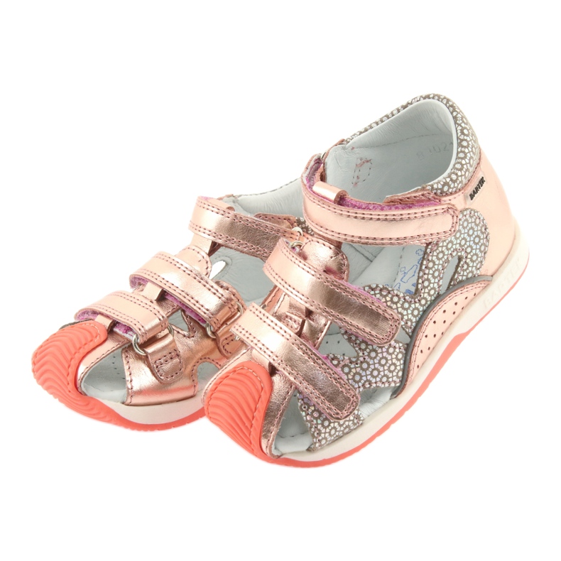 Bartek 81021 sandals rose gold orange grey yellow pink 3