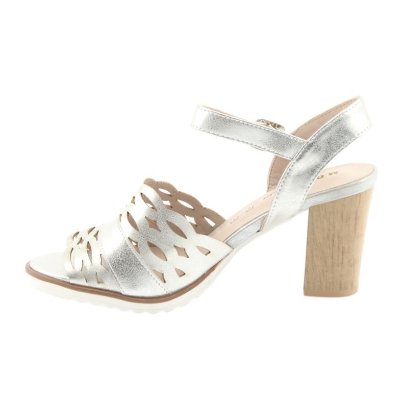 M.Daszyński Silver sandals Daszyński 1846 post grey 2