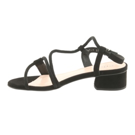 Edeo Women's leather sandals 3386 black 2 Edeo Women's leather sandals 3386 black 2
