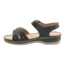 Black comfort women's sandals DK 25131 2