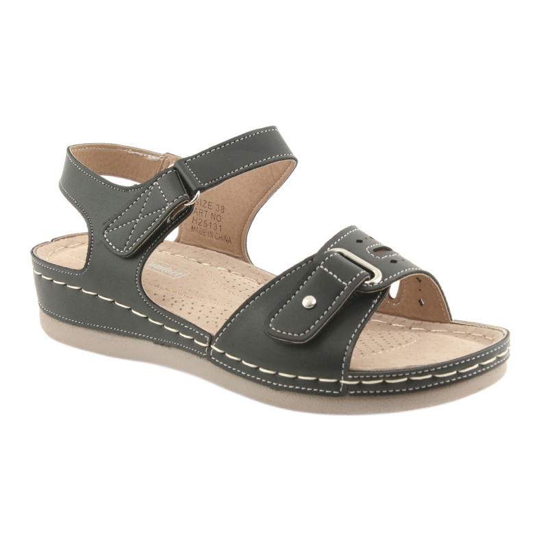Black comfort women's sandals DK 25131 1