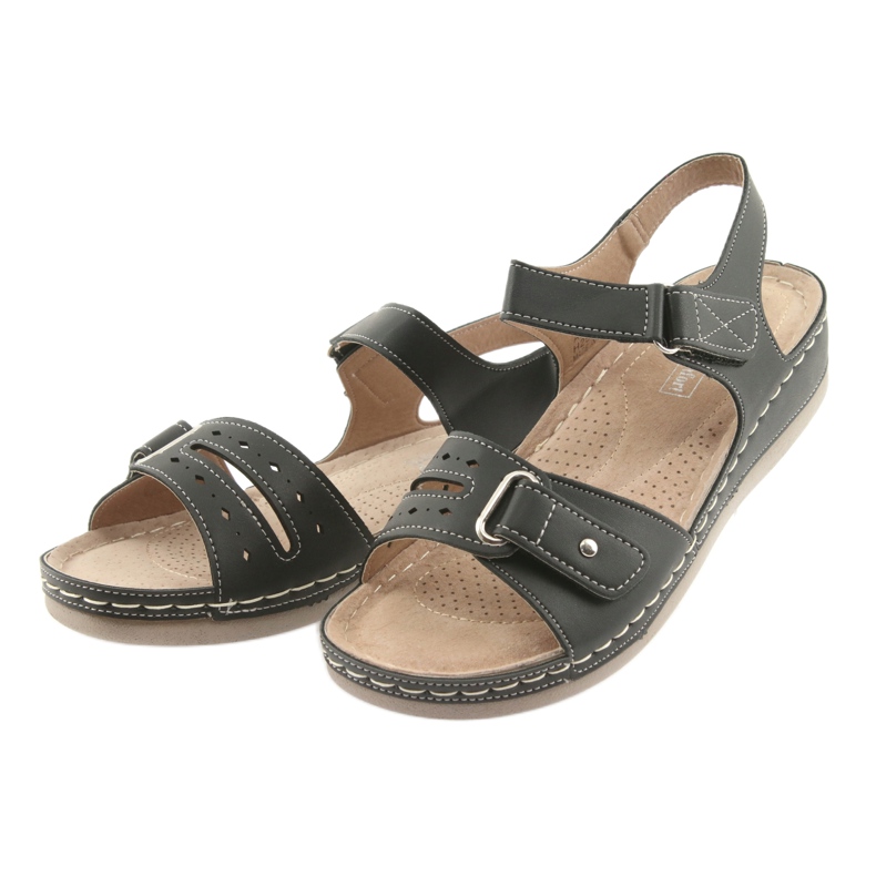 Black comfort women's sandals DK 25131 3