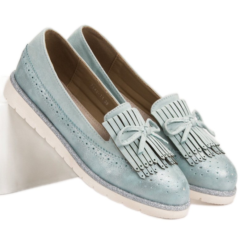 Balada Women's blue loafers 1