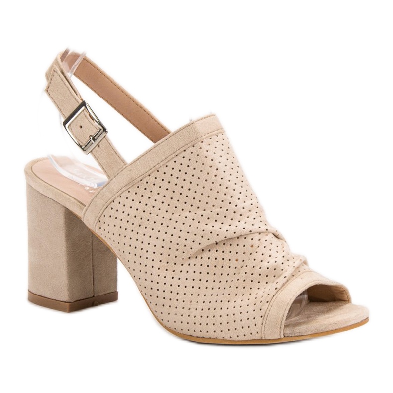 Sixth Sense Openwork Sandals On A Bar brown 1