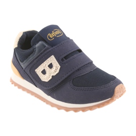 Befado children's shoes up to 23 cm 516Y038 yellow navy blue 1