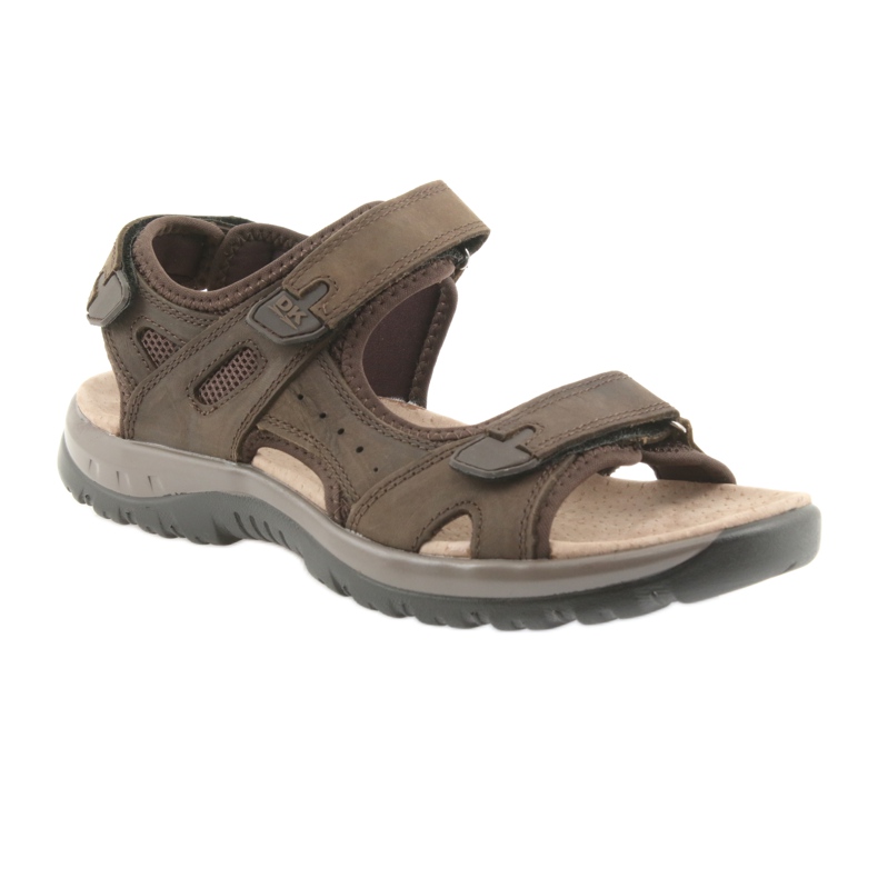 DK Brown sandals with Velcro and light EVA bottom 1