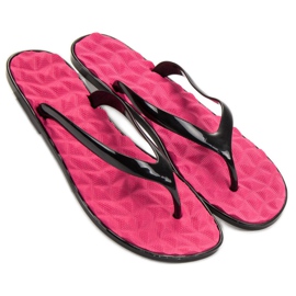 SHELOVET Rubber flip-flops pink 1