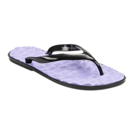 SHELOVET Rubber Flip-Flops violet 1