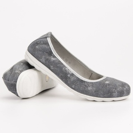 Filippo Leather ballerinas grey 2 Filippo Leather ballerinas grey 2