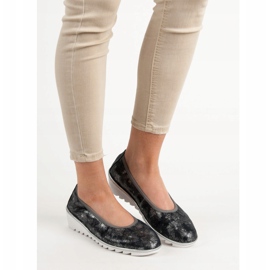 Filippo Navy blue leather ballet shoes 1 Filippo Navy blue leather ballet shoes 1