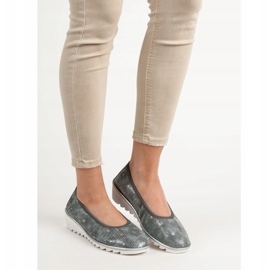 Filippo Dark gray leather ballet shoes grey 1 Filippo Dark gray leather ballet shoes grey 1