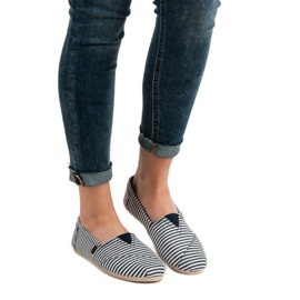 SHELOVET Slip On Light Sneakers white blue 1