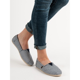 SHELOVET Slip On Light Sneakers white blue 2