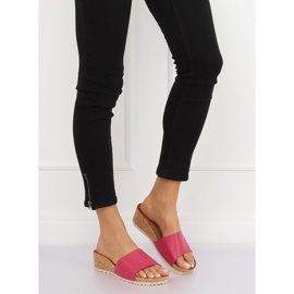 Pink cork wedges pink 3527-12 Peach 2