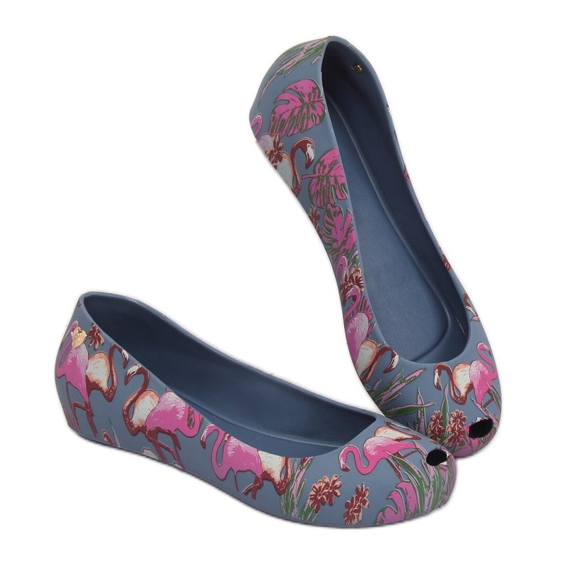 Meliski with flamingos navy blue CK85 Blue purple multicolored 1