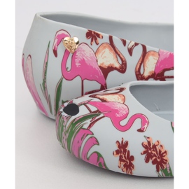 Meliski with gray flamingos CK85 Gray purple grey multicolored 1