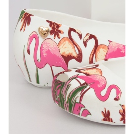 Meliski with white flamingos CK85 White purple multicolored 1