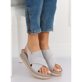 Gray women's sandals G-202 Gray grey 2