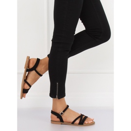 Black women's sandals S55 Black 1