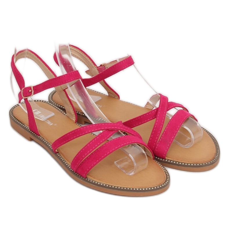Women's fuchsia sandals S55 Rosered pink 2