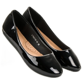 GUAPISSIMA Lacquered ballerinas black 2