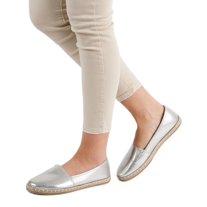 New Tlck Silver Espadrilles grey 2