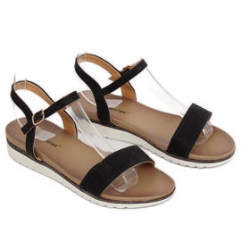 Black women's sandals S18-33 Black 2