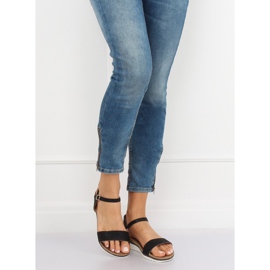 Black women's sandals S18-33 Black 1