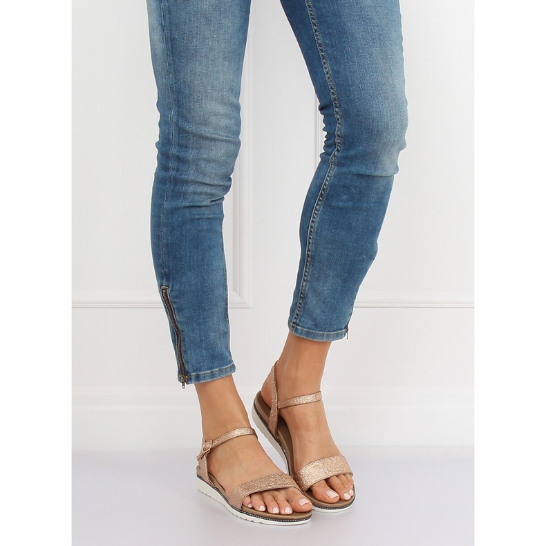 Champagne women's sandals S18-33 Champagne pink 1