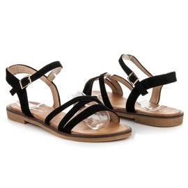 Ch. Creation Suede sandals black 1