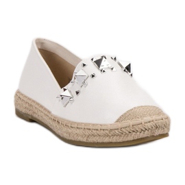 Janessa Espadrilles With Studs white 1