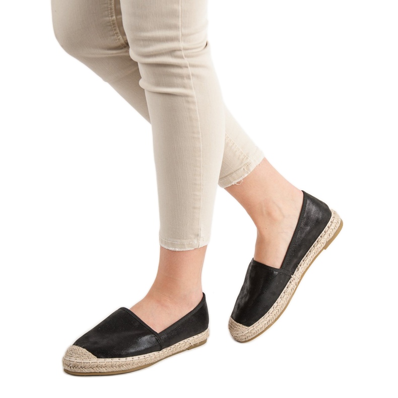 Forever Folie Black Espadrilles 1
