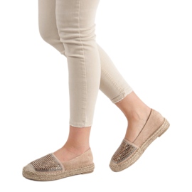 Espadrilles With Cubic Zirconia Vices brown 1