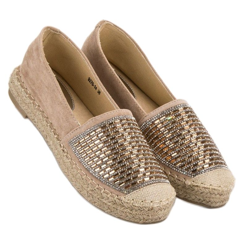 Espadrilles With Cubic Zirconia Vices brown 2